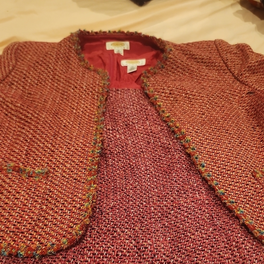 Women's Tweed Jacket - Pink